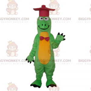 BIGGYMONKEY™ Disfraz de mascota dragón con sombrero escocés y