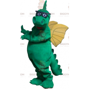 Dragon BIGGYMONKEY™ Mascot Costume with Glasses -