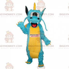 Drache BIGGYMONKEY™ Maskottchenkostüm mit kleinem Wappen -