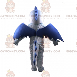 Costume de mascotte BIGGYMONKEY™ de dragon bleu et jaune -