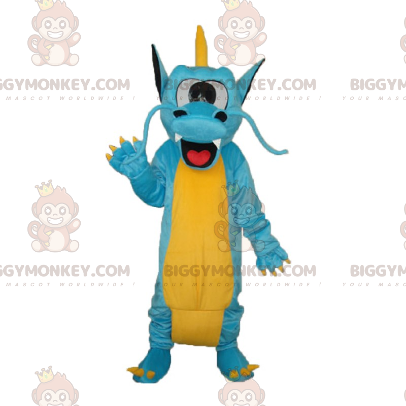 Disfraz de mascota Dragón chino sonriente BIGGYMONKEY™ -