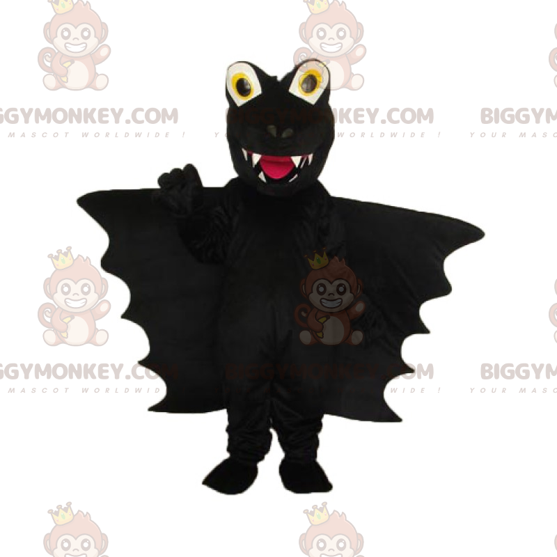 Costume da mascotte Big Wings Black Dragon BIGGYMONKEY™ -