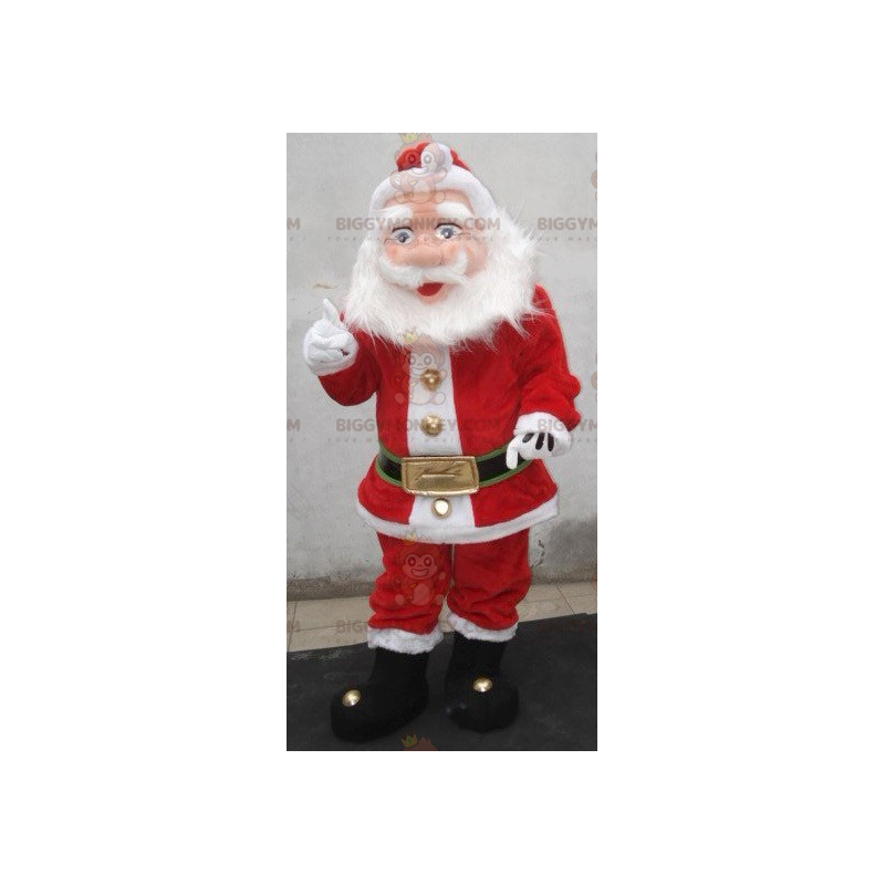 Santa Claus BIGGYMONKEY™ Mascot Costume Dressed in Red and