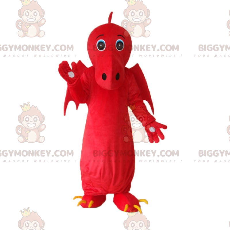 Big Wings Red Dragon BIGGYMONKEY™ mascottekostuum -