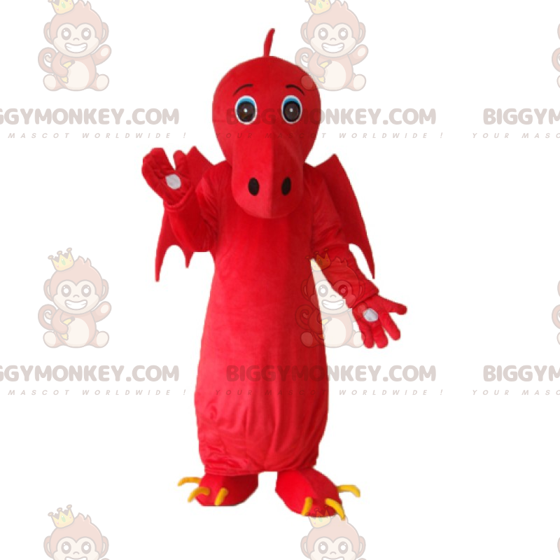 Costume da mascotte Big Wings Red Dragon BIGGYMONKEY™ -