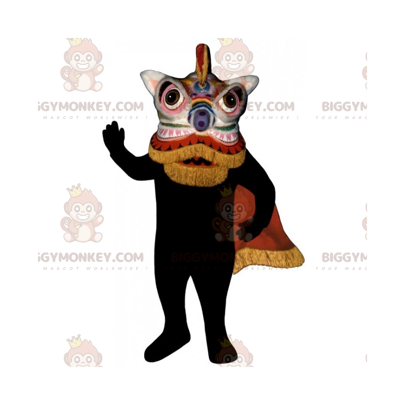 Kinesisk traditionel drage BIGGYMONKEY™ maskotkostume -