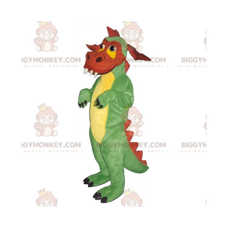 Costume de mascotte BIGGYMONKEY™ de dragon tricolore -