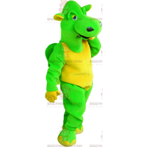 Costume da mascotte drago verde BIGGYMONKEY™ - Biggymonkey.com