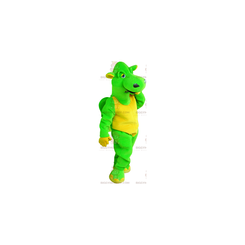 Costume de mascotte BIGGYMONKEY™ de dragon vert -