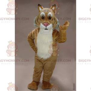 BIGGYMONKEY™ Big Brown Eyed Feline Mascot Kostume -