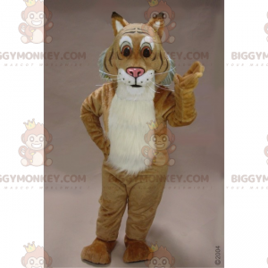 Costume de mascotte BIGGYMONKEY™ de félin avec grands yeux