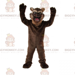 BIGGYMONKEY™ Costume da mascotte gatto con bocca aperta -
