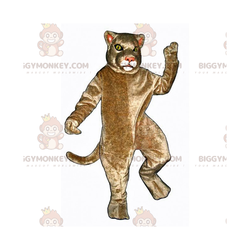 Μπεζ στολή μασκότ BIGGYMONKEY™ αιλουροειδών - Biggymonkey.com