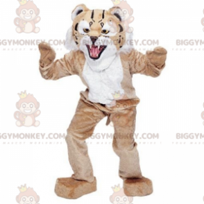 Disfraz de mascota felino beige y blanco BIGGYMONKEY™ -