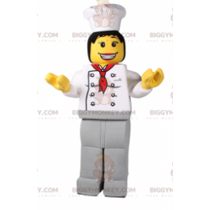 Costume de mascotte BIGGYMONKEY™ de figurine lego - Chef -