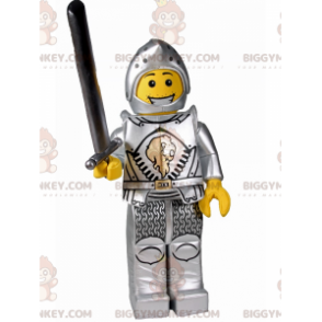 Costume da mascotte Lego Minifigure BIGGYMONKEY™ - Cavaliere -