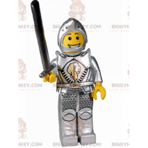 Kostým maskota Lego Minifigurky BIGGYMONKEY™ – Rytíř –
