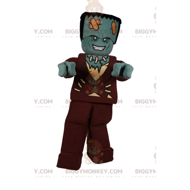 Kostým maskota Lego Minifigure BIGGYMONKEY™ – Frankenstein –