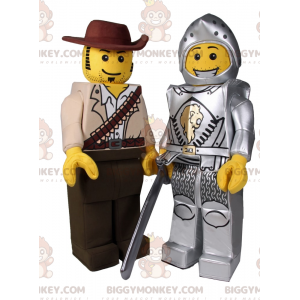 BIGGYMONKEY™ maskotkostume fra lego minifigur - Indiana Jones -