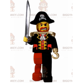 Costume de mascotte BIGGYMONKEY™ de figurine lego - Pirate -