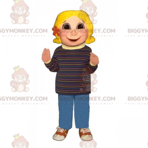 Disfraz de mascota BIGGYMONKEY™ para niña con flor en el