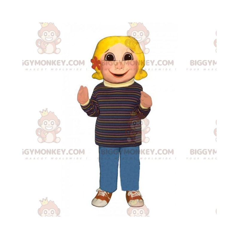 BIGGYMONKEY™ costume da mascotte di fiore verde e Formato L (175