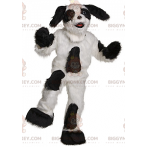 Tutto il costume mascotte BIGGYMONKEY™ cane peloso bianco e