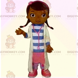 BIGGYMONKEY™ Girl Mascot Costume In Doctor Outfit –