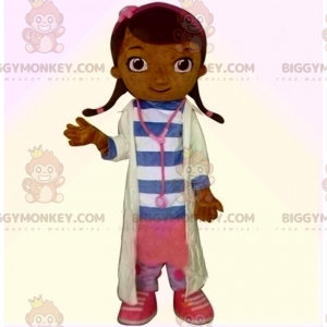 Costume de mascotte BIGGYMONKEY™ de fillette en tenue de