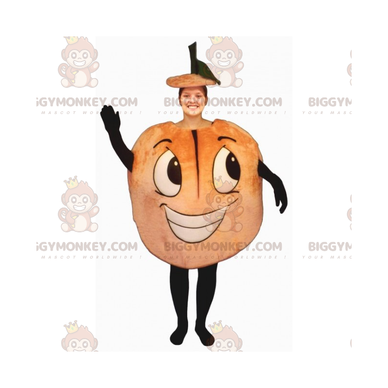 Costume de mascotte BIGGYMONKEY™ de fruits - Pêche souriante -