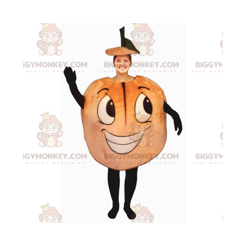 Fruit BIGGYMONKEY™ Maskottchen-Kostüm – Lächelnder Pfirsich -