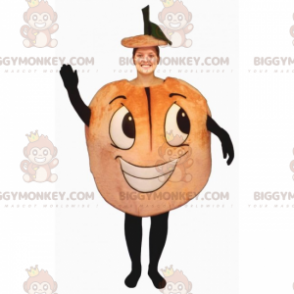Fruit BIGGYMONKEY™ maskottiasu - hymyilevä persikka -