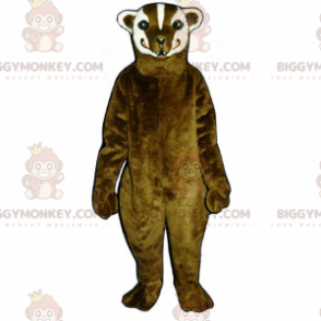 Brown and White Ferret BIGGYMONKEY™ Mascot Costume -