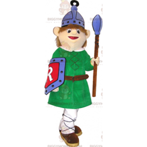 Kostium maskotki średniowiecznego strażnika BIGGYMONKEY™ -