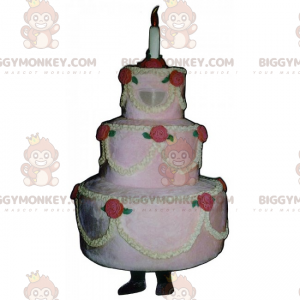 Costume de mascotte BIGGYMONKEY™ de gâteau de mariage -