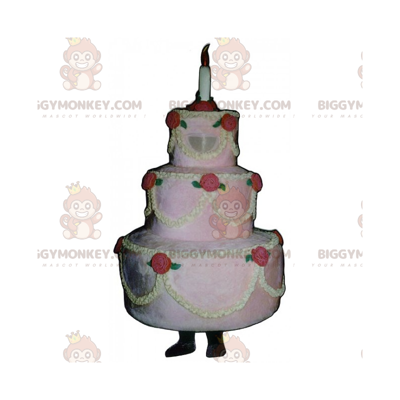 Costume de mascotte BIGGYMONKEY™ de gâteau de mariage -