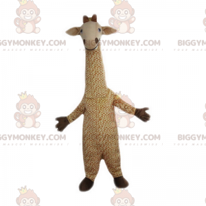 Lächelndes Giraffen-BIGGYMONKEY™-Maskottchen-Kostüm -
