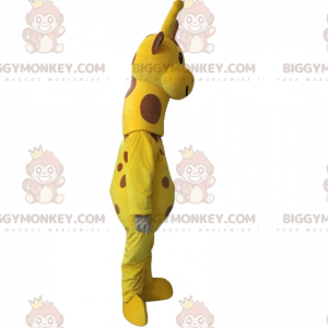 Costume de mascotte BIGGYMONKEY™ de girafe tachetée -
