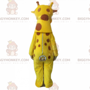 BIGGYMONKEY™ Geflecktes Giraffen-Maskottchen-Kostüm -