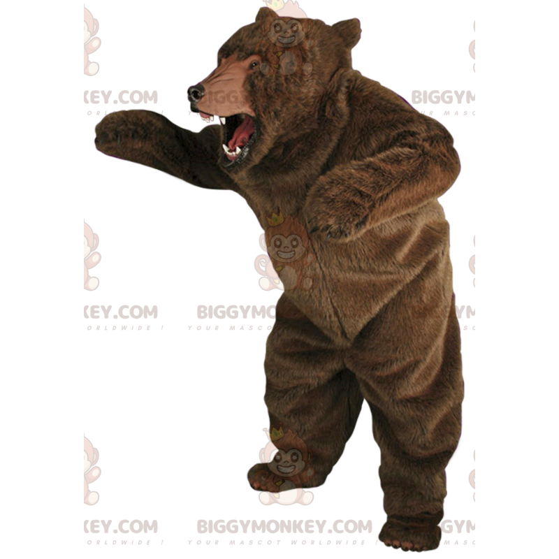 Jätte realistisk brunbjörn BIGGYMONKEY™ maskotdräkt -