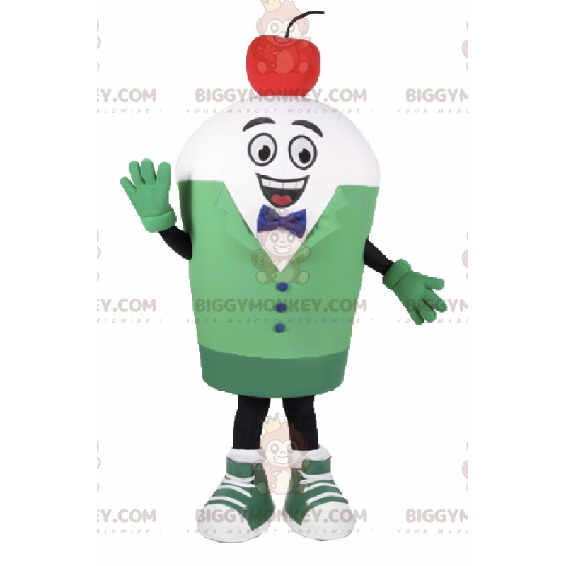 Gelato Sundae con costume mascotte Cherry BIGGYMONKEY™ -