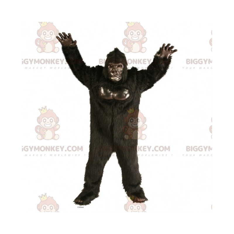 Braunes Gorilla BIGGYMONKEY™ Maskottchen Kostüm -