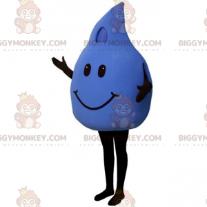 Costume da mascotte BIGGYMONKEY™ Goccia d'acqua con faccina