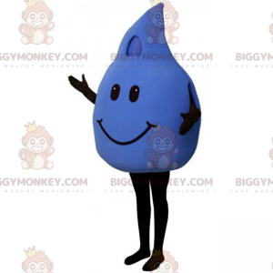 Costume de mascotte BIGGYMONKEY™ de goutte d'eau avec visage