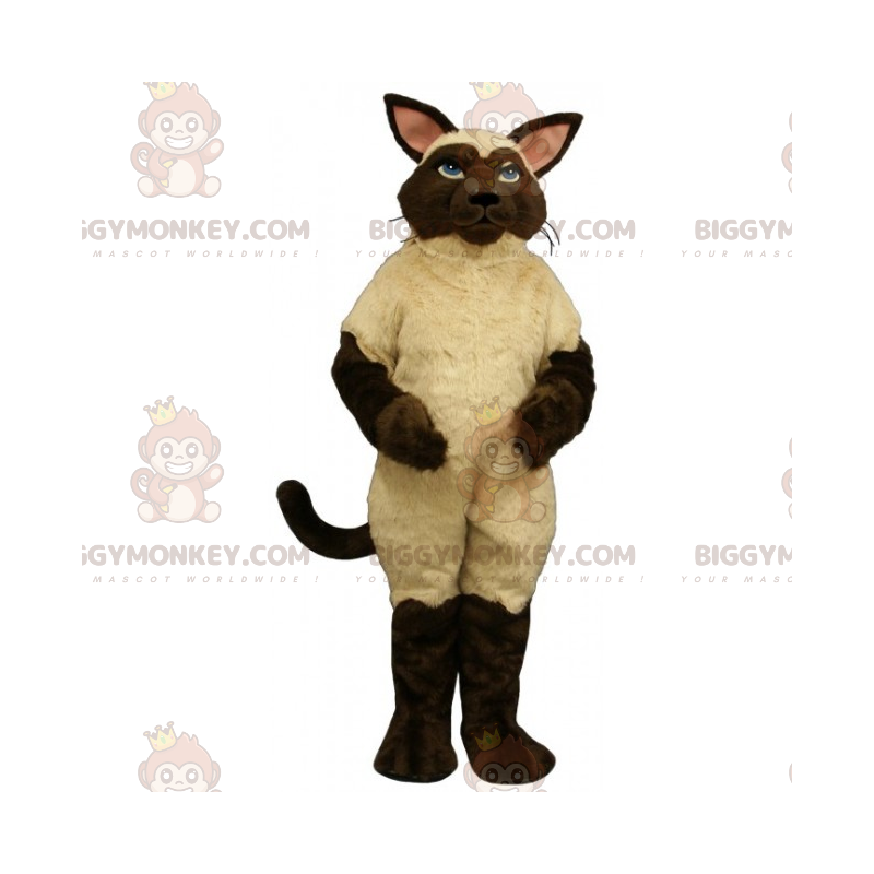 Costume de mascotte BIGGYMONKEY™ de grand chat siamois -
