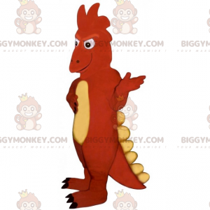 Costume da mascotte grande dinosauro bicolore BIGGYMONKEY™ -