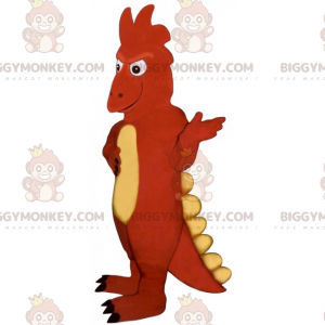 Großes zweifarbiges Dinosaurier-BIGGYMONKEY™-Maskottchen-Kostüm