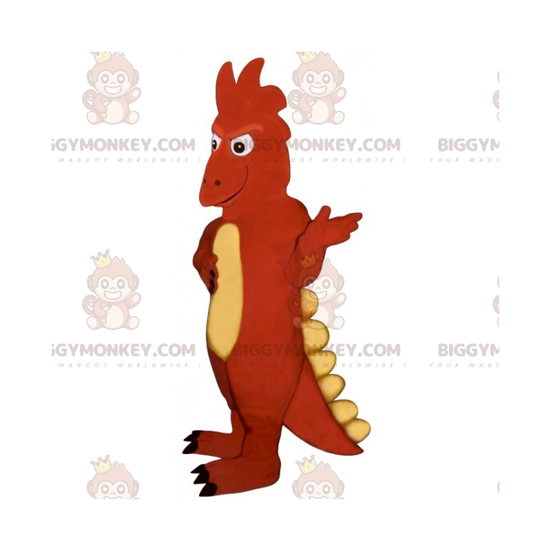Traje de mascote de dinossauro bicolor grande BIGGYMONKEY™ –