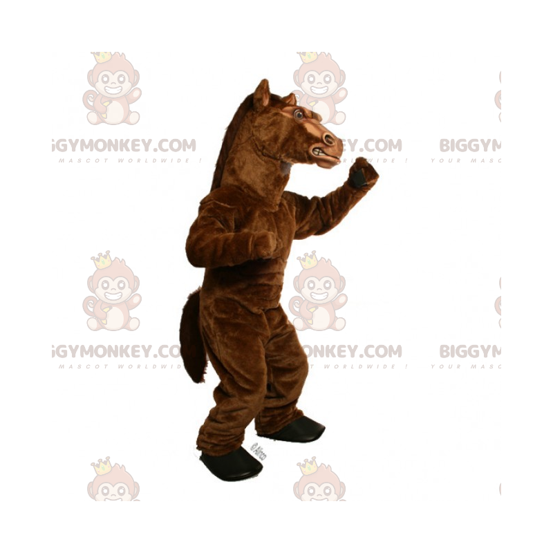 Grote bruine hengst BIGGYMONKEY™ mascottekostuum -