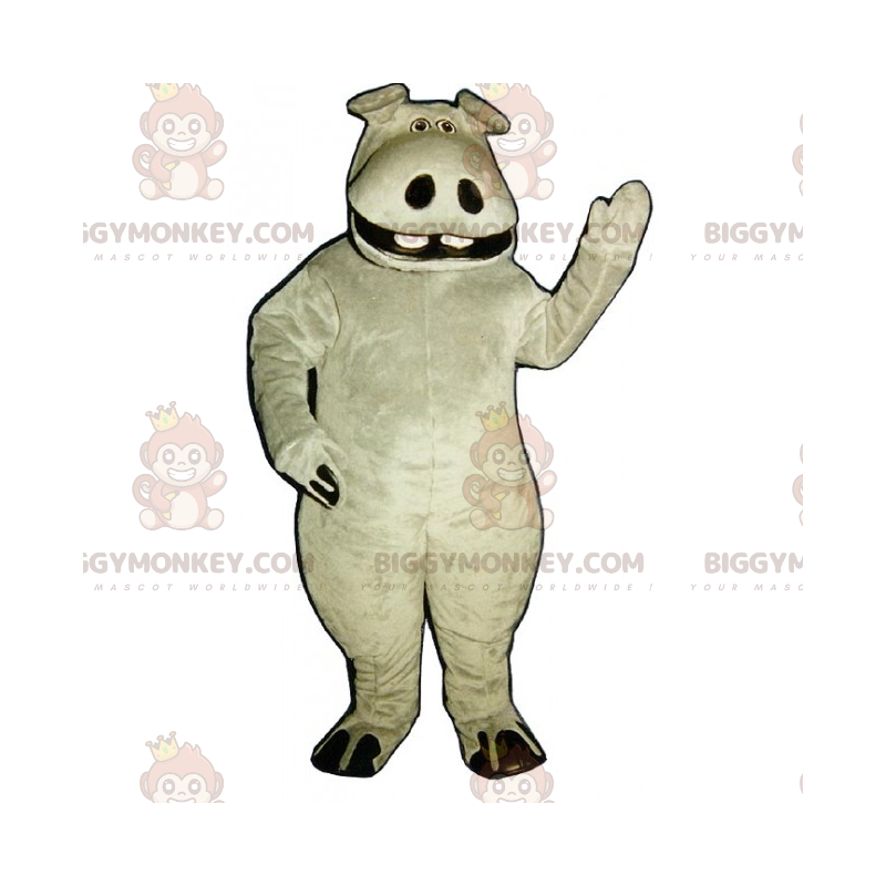 Costume da mascotte Big Hippo BIGGYMONKEY™ - Biggymonkey.com